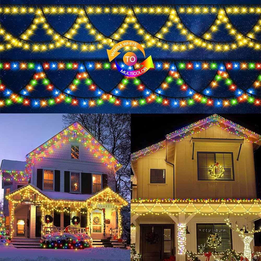 KAZOKU Christmas Light Outdoor 380LED 40FT Waterproof Fairy